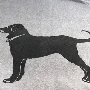 Black Dog Sweatshirt blanket / throw